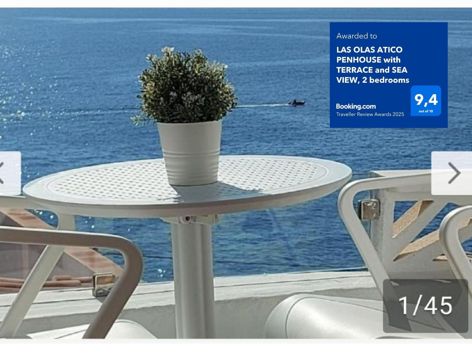 Las Olas Atico Penhouse With Terrace And Sea View, 2 Bedrooms La Caleta  Exterior photo